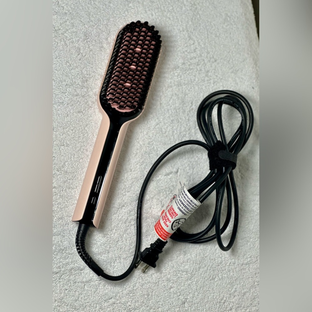 Black and Pink Hair Straightening Brush